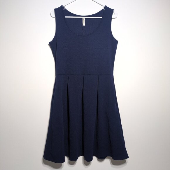 24/7 Comfort Apparel Dresses & Skirts - 24Seven Comfort Apparel Tank Dress Large Sleeveless Pleated Maternity Fit Flare